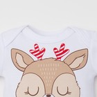 Боди детское «Крошка Я. Оленёнок», рост 62-68 см, белое - Фото 2