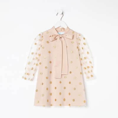 Платье детское KAFTAN горошек, рост 86-92 см