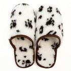 Тапочки женские, цвет молочный «Лапки», размер 37 - фото 21399981