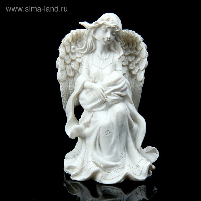 Сувенир полистоун "Ангел-девушка мечтательница" МИКС 8х5х3,8 см - Фото 1