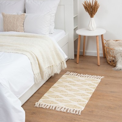 Коврик «Этель. Перья», 60×90 см, хлопок 50%