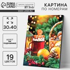 Картина по номерам на новый год на холсте с подрамником «Праздник к нам приходит», 30×40 см - Фото 1