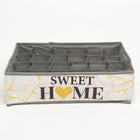 Кофр для белья 24 ячейки "Sweet home", 35 х 30 х 10 см - Фото 4