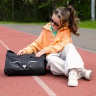 Сумка детская спортивная для девочки на молнии, наружный карман, цвет чёрный - Фото 6