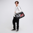 Сумка детская спортивная для мальчика на молнии, наружный карман, цвет чёрный - Фото 5