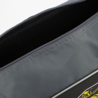 Сумка детская спортивная для мальчика на молнии, наружный карман, цвет серый - фото 23393979