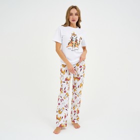 Пижама женская (футболка и брюки) KAFTAN "Тигры" размер 40-42