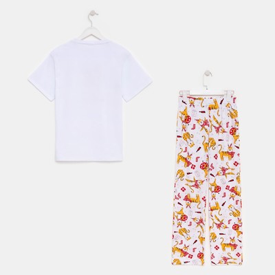 Пижама женская (футболка и брюки) KAFTAN "Тигры" размер 52-54