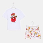 Пижама женская новогодняя (футболка, шорты) KAFTAN «Тигры», размер 40-42  (артикул 7291348)  большой выбор товаров оптом и в розницу по низким ценам с доставкой