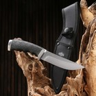 Нож охотничий "Плёс" сталь - 95х18. рукоять - сталь / резина, 25 см - фото 11890570