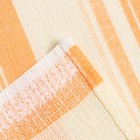 Полотенце 35х60 см (фас 10шт) Полоса, персиковый, вафля, 120 гр/м, хл100% - Фото 4