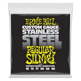 Струны для электрогитары ERNIE BALL 2246 Stainless Steel Regular Slinky (10-13-17-26-36-46)   750022