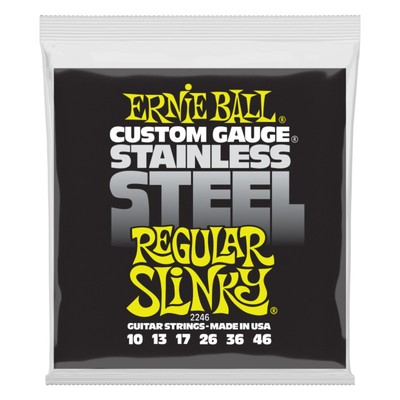 Струны для электрогитары ERNIE BALL 2246 Stainless Steel Regular Slinky (10-13-17-26-36-46)   750022