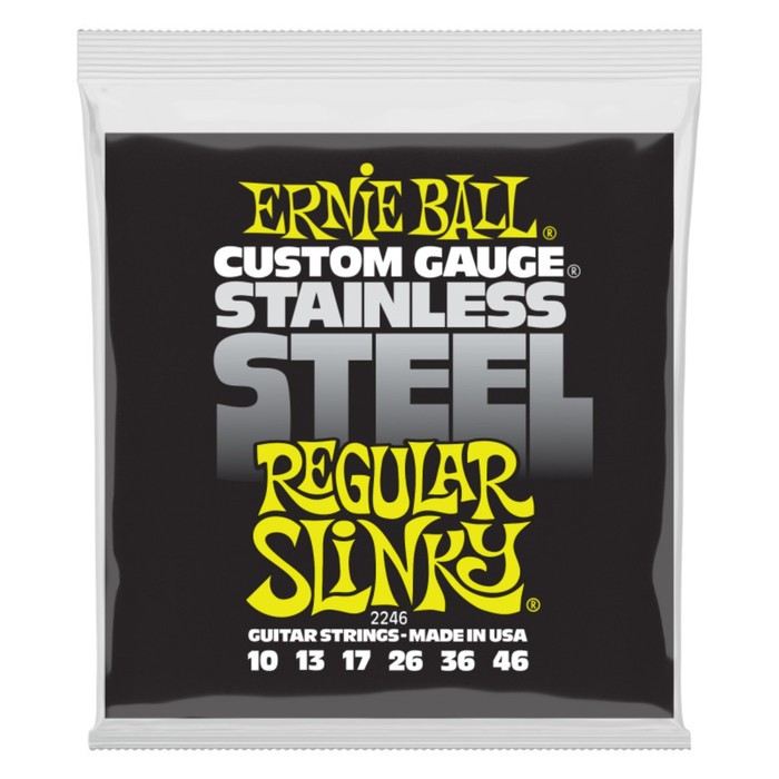 Струны для электрогитары ERNIE BALL 2246 Stainless Steel Regular Slinky (10-13-17-26-36-46)   750022 - Фото 1