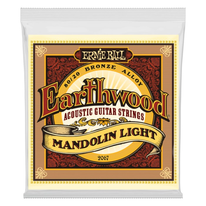 Струны для мандолины ERNIE BALL 2067 Earthwood 80/20 Bronze Light (9-13-22w-34)