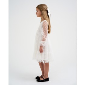 Платье для девочки KAFTAN, размер 34 (122-128 см), цвет бежевый