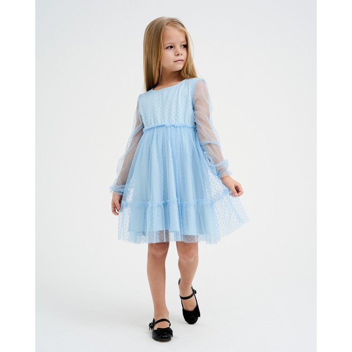 Платье для девочки KAFTAN, размер 30 (98-104 см), цвет голубой - фото 1907321733