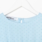 Платье нарядное для девочки KAFTAN в горошек, голубое, рост 98-104 см - фото 23535060