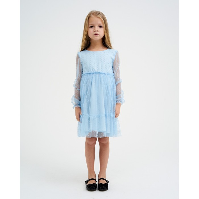Платье для девочки KAFTAN, размер 30 (98-104 см), цвет голубой - фото 1907321735
