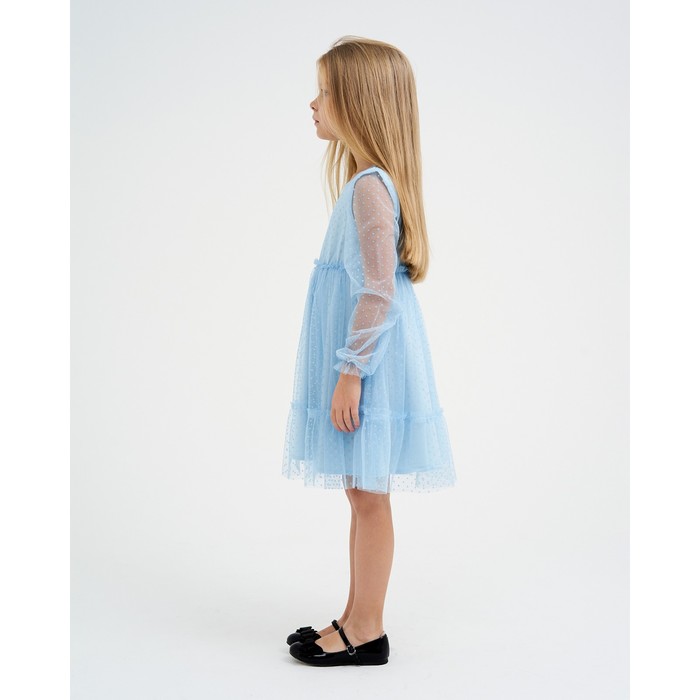 Платье для девочки KAFTAN, размер 30 (98-104 см), цвет голубой - фото 1907321736