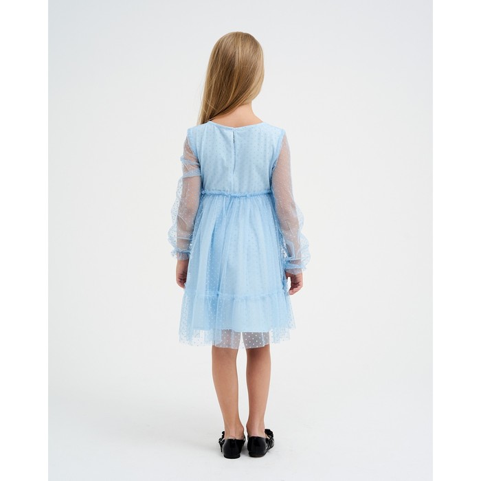 Платье для девочки KAFTAN, размер 30 (98-104 см), цвет голубой - фото 1907321737