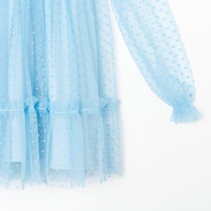 Платье для девочки KAFTAN, размер 30 (98-104 см), цвет голубой - фото 1907321740