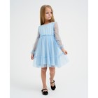 Платье для девочки KAFTAN, размер 32 (110-116 см), цвет голубой - Фото 3
