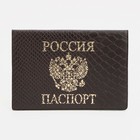 Обложка для паспорта, цвет коричневый - фото 1432297
