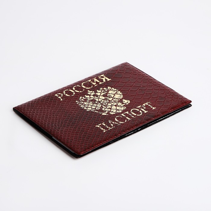 Обложка для паспорта, цвет красный - фото 1908782557