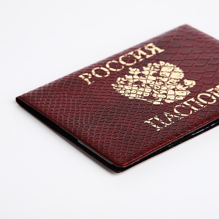 Обложка для паспорта, цвет красный - фото 1908782558