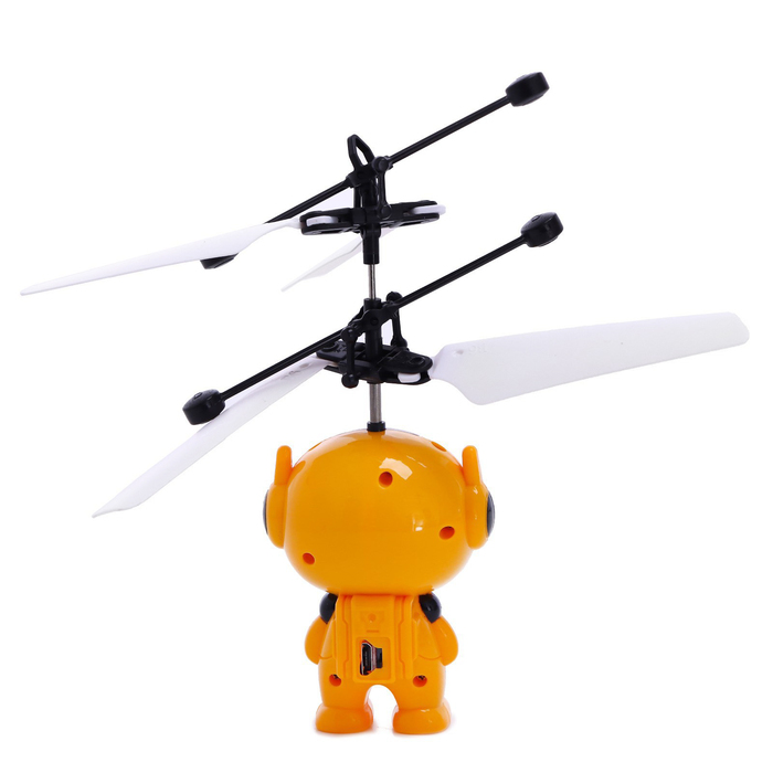 Летающая игрушка «Космобот», работает от аккумулятора, цвет МИКС - фото 1908782577