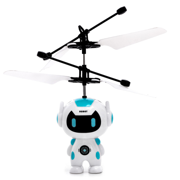 Летающая игрушка «Космобот», работает от аккумулятора, цвет МИКС - фото 1891157370