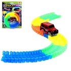 Автотрек «Магический Трек», гибкий, светится в темноте, 56 деталей - Фото 1