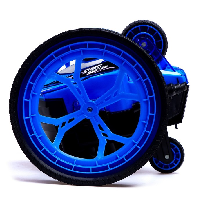 Машина-перевёртыш радиоуправляемая STUNT, работает от батареек, цвет синий 51614