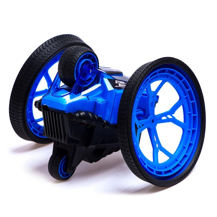 Машина-перевёртыш радиоуправляемая STUNT, работает от батареек, цвет синий 51614