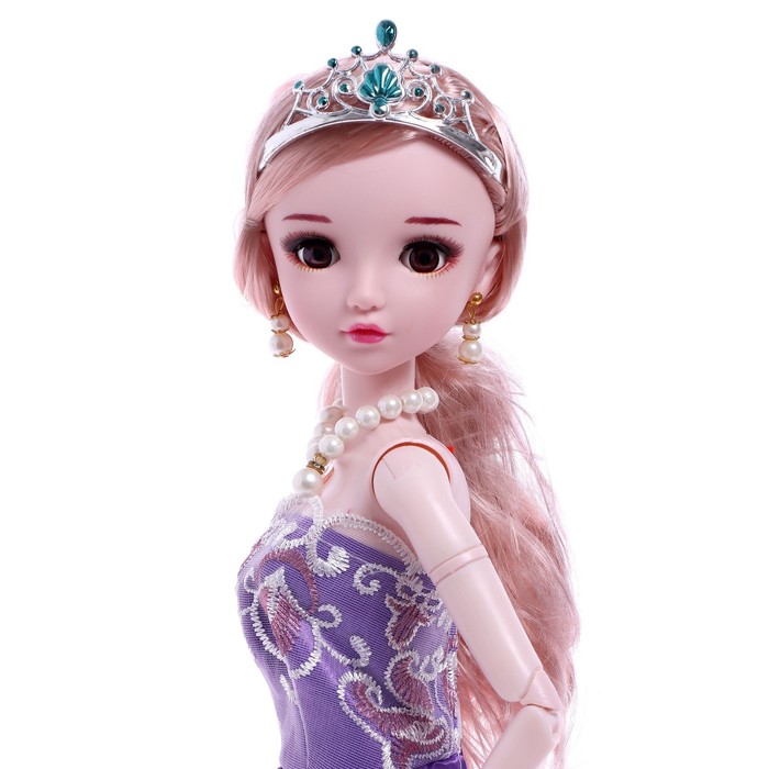 Кукла интерактивная шарнирная «Оля» в платье, с пультом - фото 1908782630
