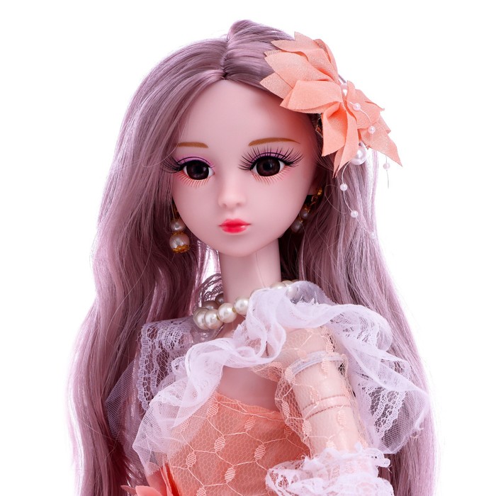 Кукла интерактивная шарнирная «Оля» в платье, с пультом - фото 1880802756