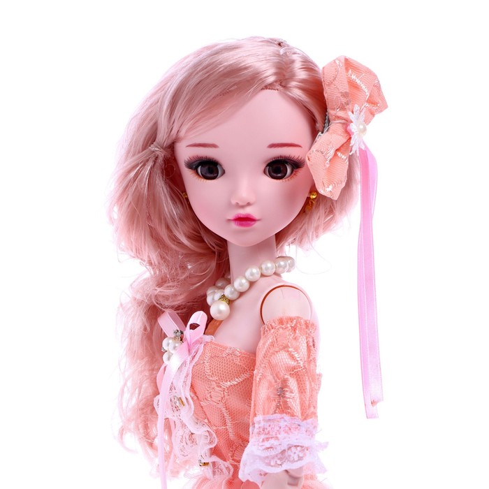 Кукла интерактивная шарнирная «Оля» в платье, с пультом - фото 1911635810