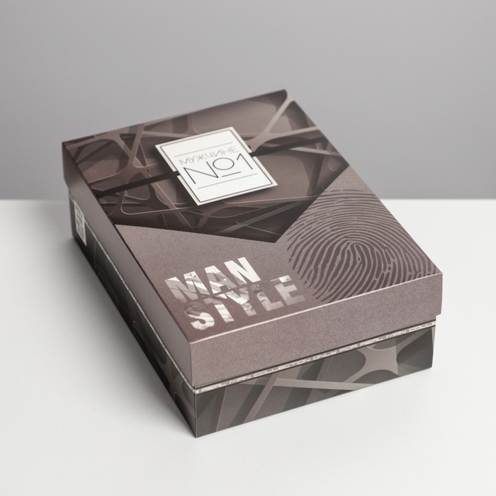 Коробка подарочная складная, упаковка, «№1», 21 х 15 х 7 см - фото 1911635826