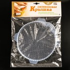 Крышка силиконовая, d=21 см, h=2 см, цвет прозрачный - Фото 5