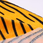 Лоскут для рукоделия, 53 × 53 см, мех тигровый яркий на трикотажной основе - фото 3739115