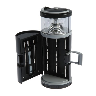 Набор инструментов ТУНДРА, подарочный пластиковый кейс «Фонарь», 11 предметов