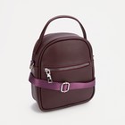 Сумка женская на молнии, цвет бордовый - фото 51850173