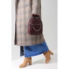 Сумка женская на молнии, цвет бордовый - фото 51850175