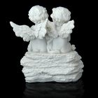 Сувенир полистоун "Ангел с волшебным шариком на камушке" 10,5х9х5 см - Фото 4