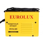 Сварочный аппарат инверторный Eurolux IWM205, 205 А, 6.9 кВт, ПВ 70%, горячий старт - Фото 3