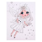 Набор красок с блёстками с раскрасками "Феи" + тату - фото 22563812