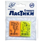 Набор ластиков 2 штуки Луч «ZOO», термопластичная резина (35×25×8 мм), МИКС - Фото 4