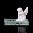 Сувенир полистоун "Ангел на стекле" Любовь 3,2х5х2,5 см - Фото 3