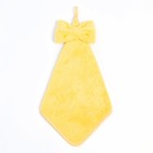 Кухонное полотенце Доляна "Бантик"цв.желтый  28х40 см, микрофибра, 100% п/э - Фото 2